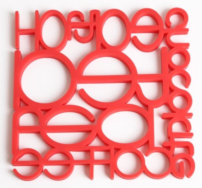 A cavidade numera produtos da cozinha do silicone, forma do quadrado da placa de Placemat do silicone